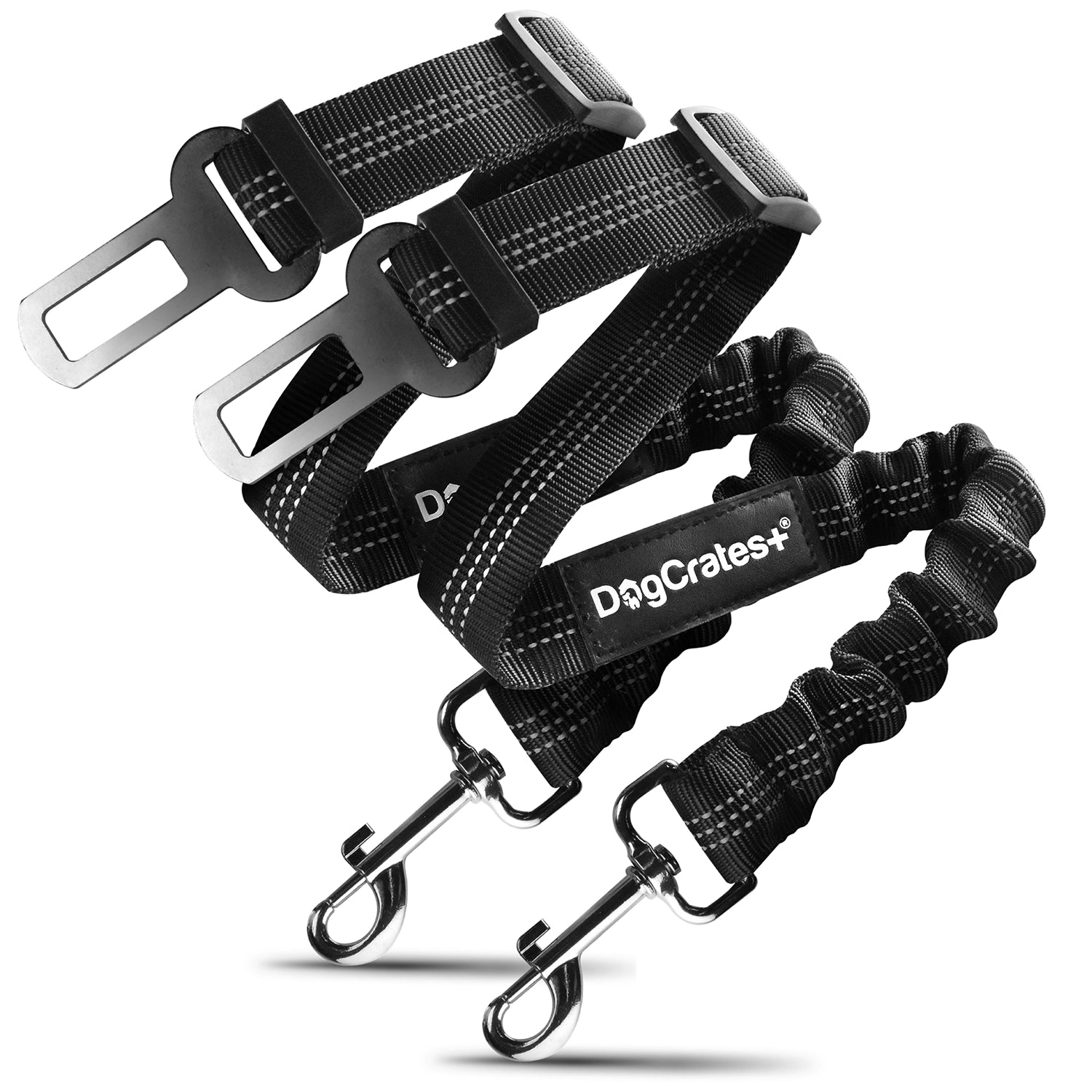 Set of 2 Durable Dog Car Seat Belts – Adjustable, Safe, & Comfortable Travel Solution