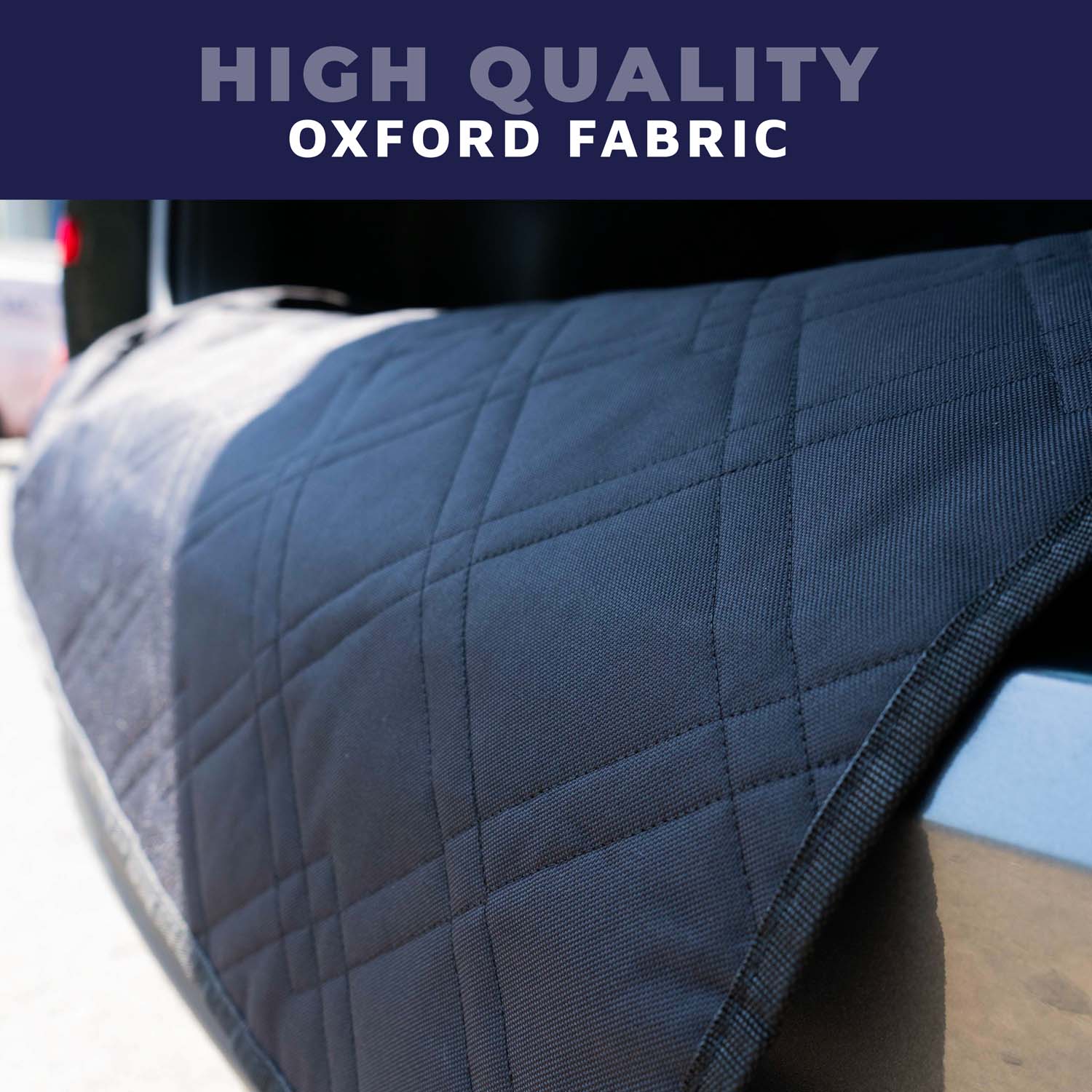 Dog Car Boot Protector – Black, Non-Slip, Easy to Clean