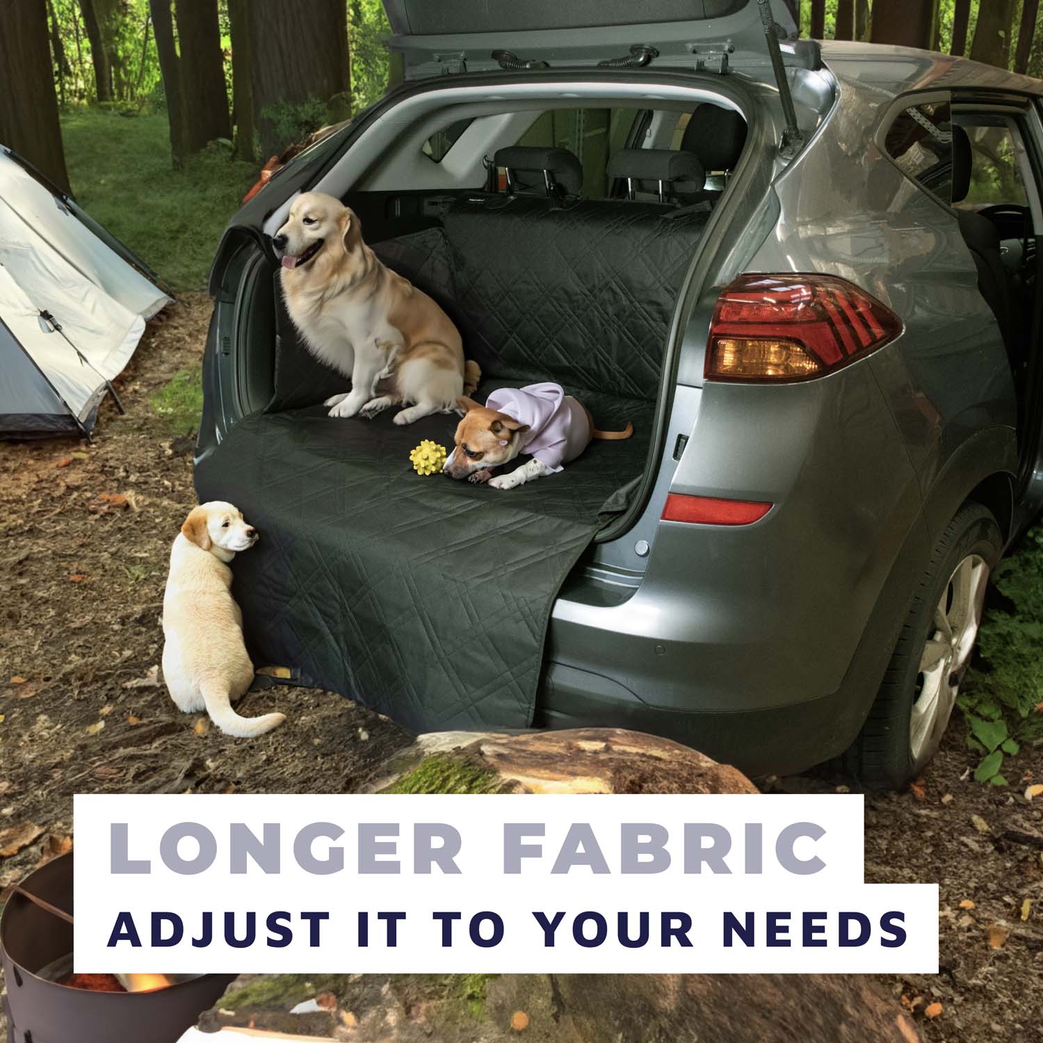 Dog Car Boot Protector – Black, Non-Slip, Easy to Clean