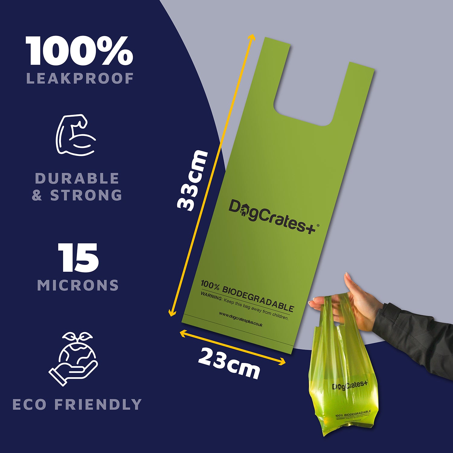 270 Dog Poop Bags with Tie Handles – Leak-Proof, Lavender Scent