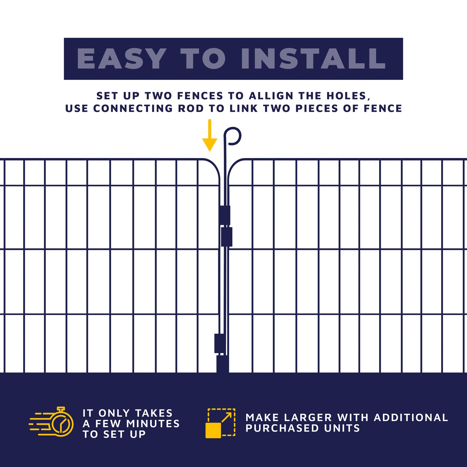 8 Panel Dog Playpen with Door – Portable, Foldable & Outdoor-Ready