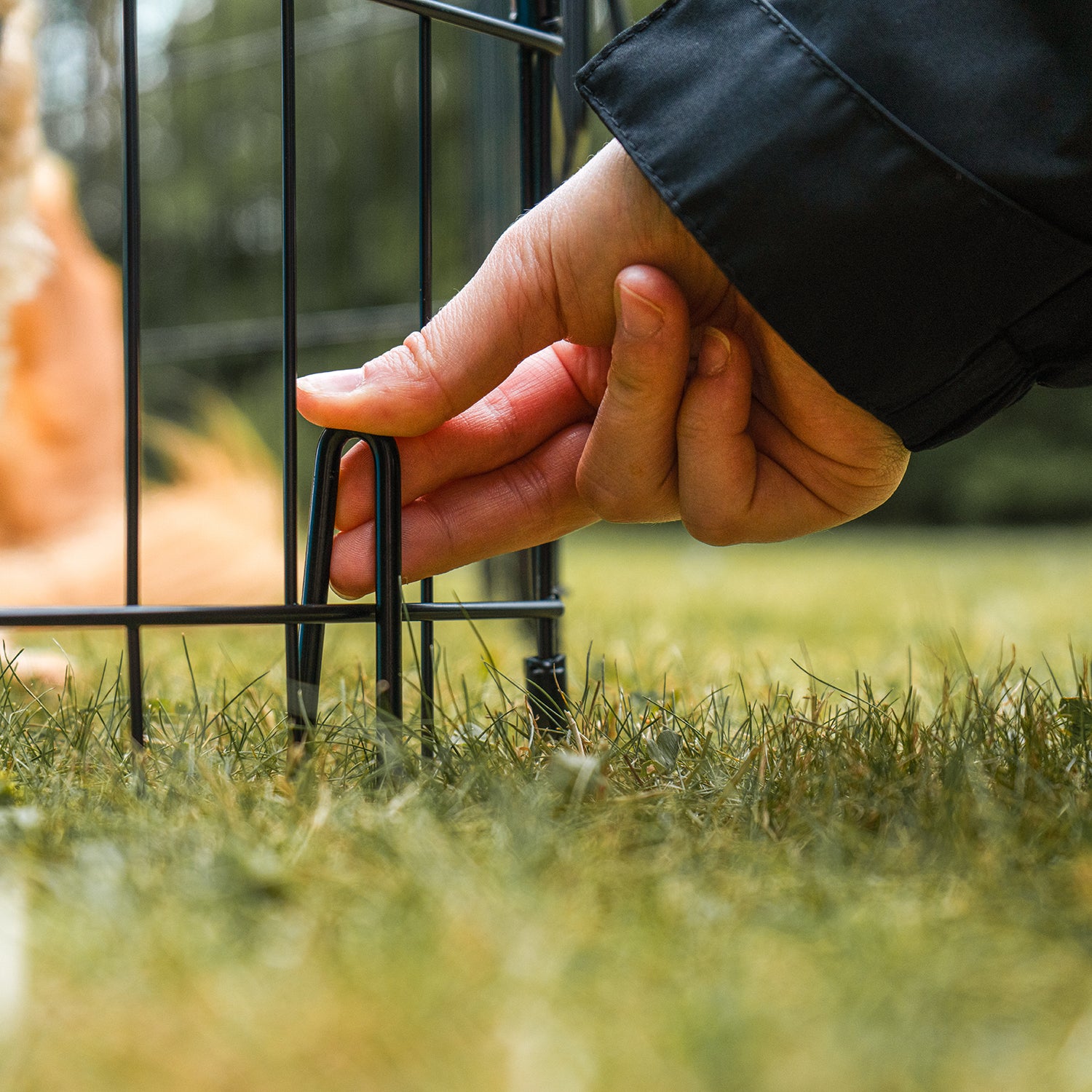 8 Panel Dog Playpen with Door – Portable, Foldable & Outdoor-Ready