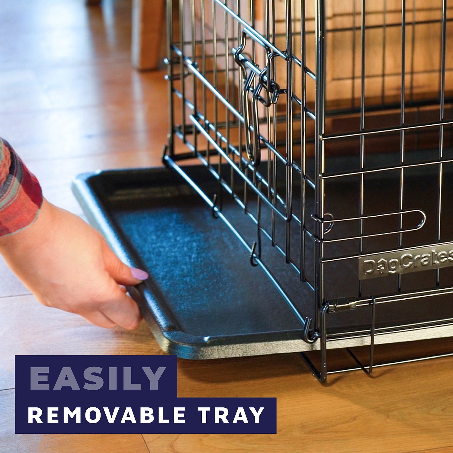 Dog Crate with Removable Tray