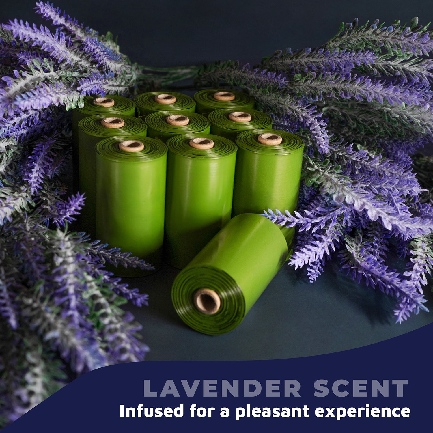 150 Dog Poop Bags – Leak-Proof, Lavender Scent, Tear-Resistant