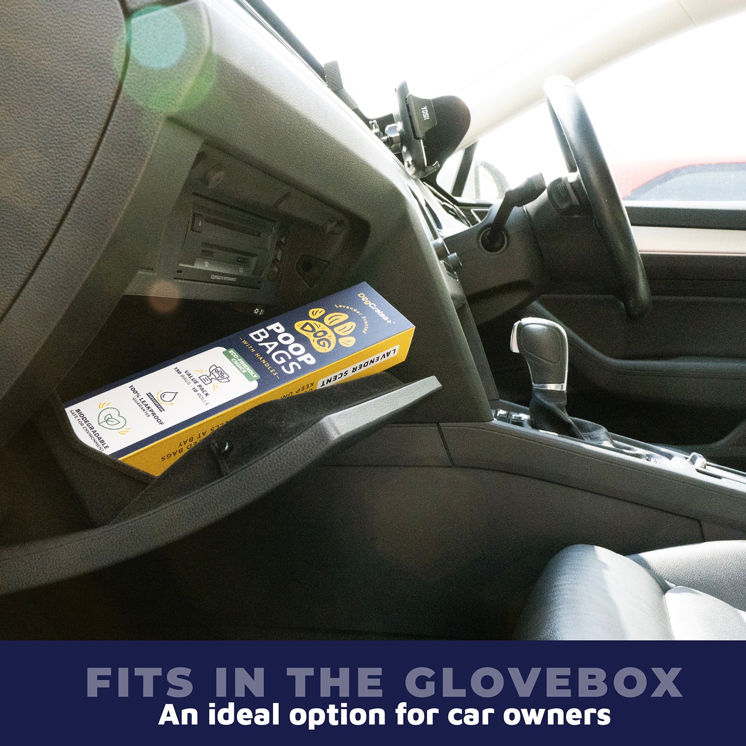 150 Dog Poop Bags with Tie Handles – Leak-Proof, Lavender Scent