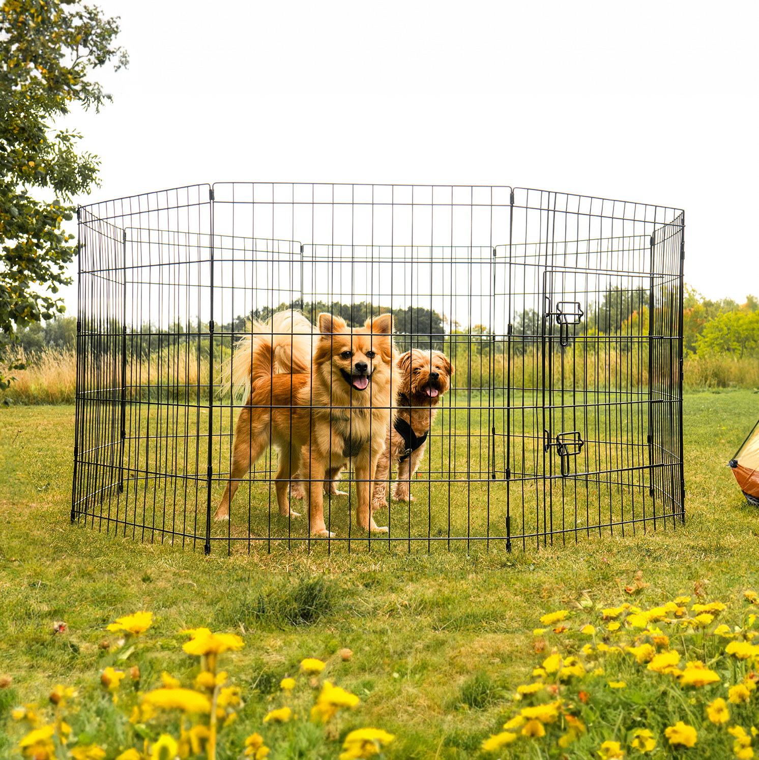 8 Panel Dog Playpen with Door