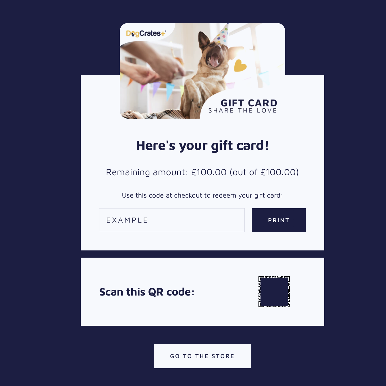 DogCrates+ Pet Haven Gift Card – Comfort & Style for Dogs