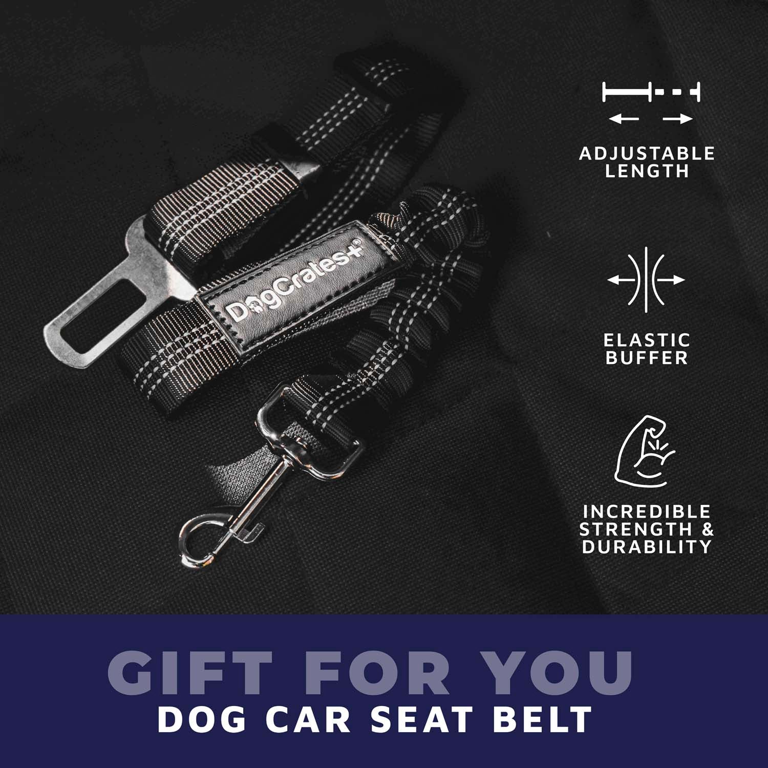 Car Seat Cover Hammock + Dog Seat Belt Bundle – Safe & Durable