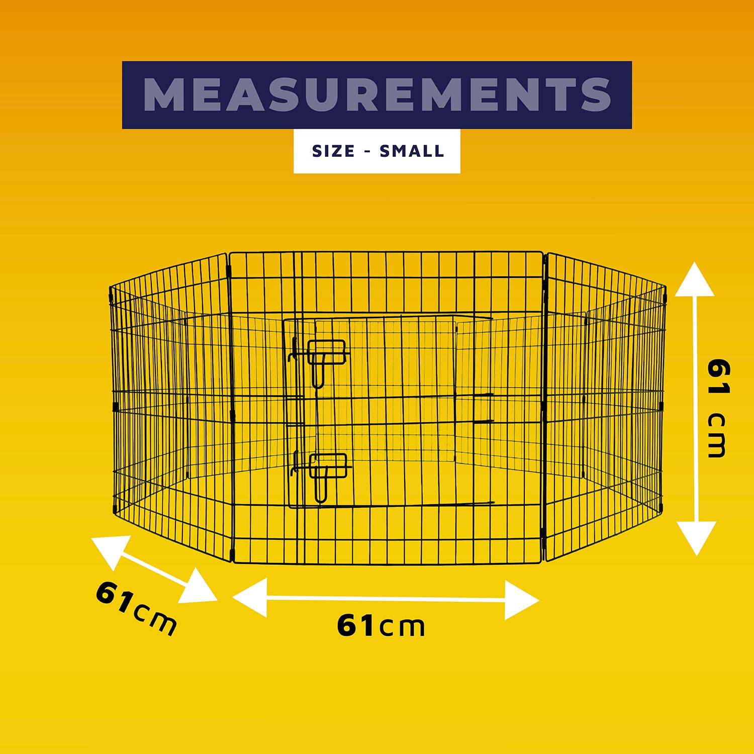 8 Panel Dog Playpen with Door – Portable, Foldable & Outdoor-Ready