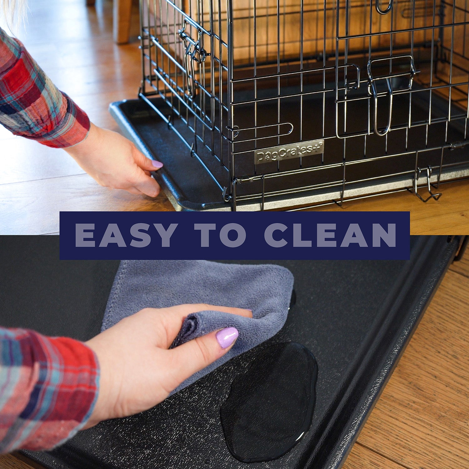 Dog Crate with Removable Tray