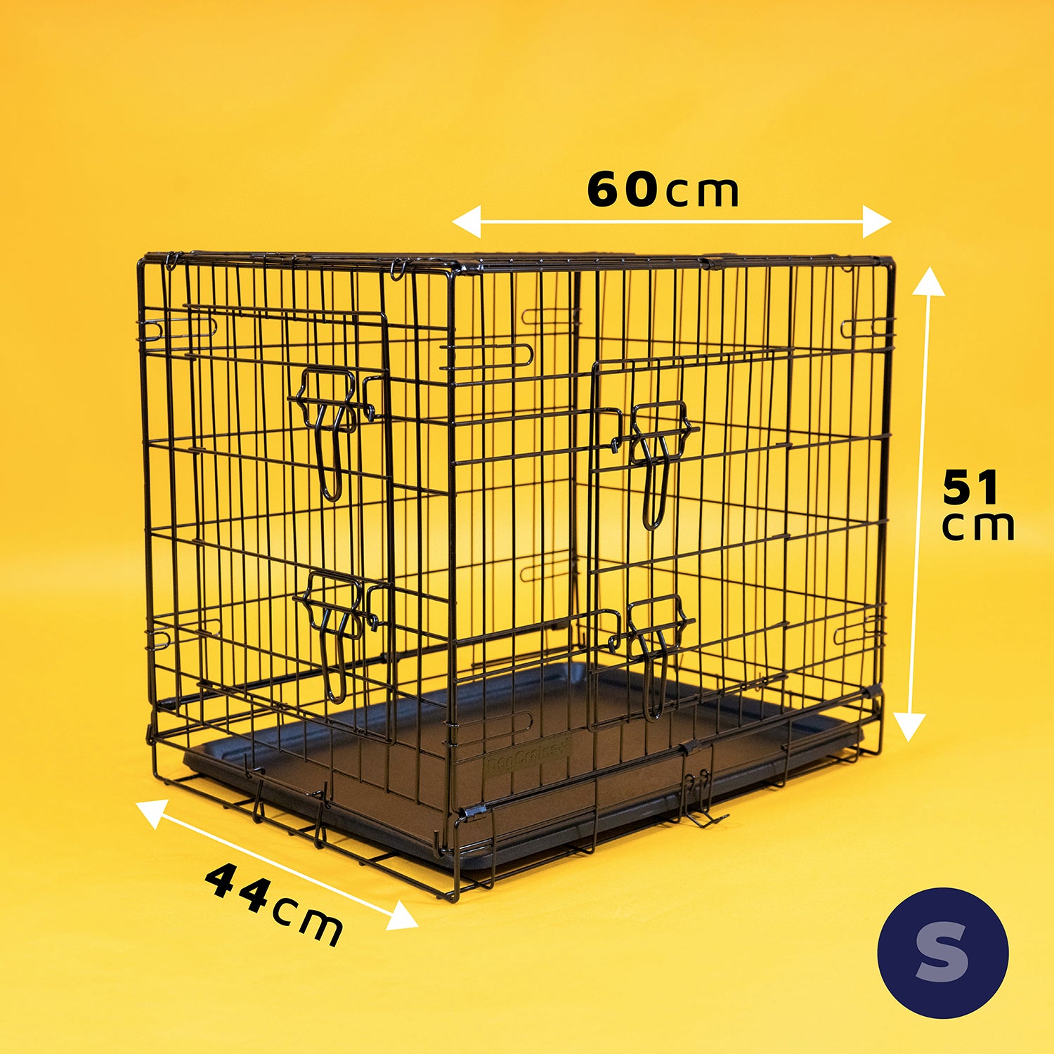 Durable Foldable Dog Crate – Easy Assembly & Dual-Door Access