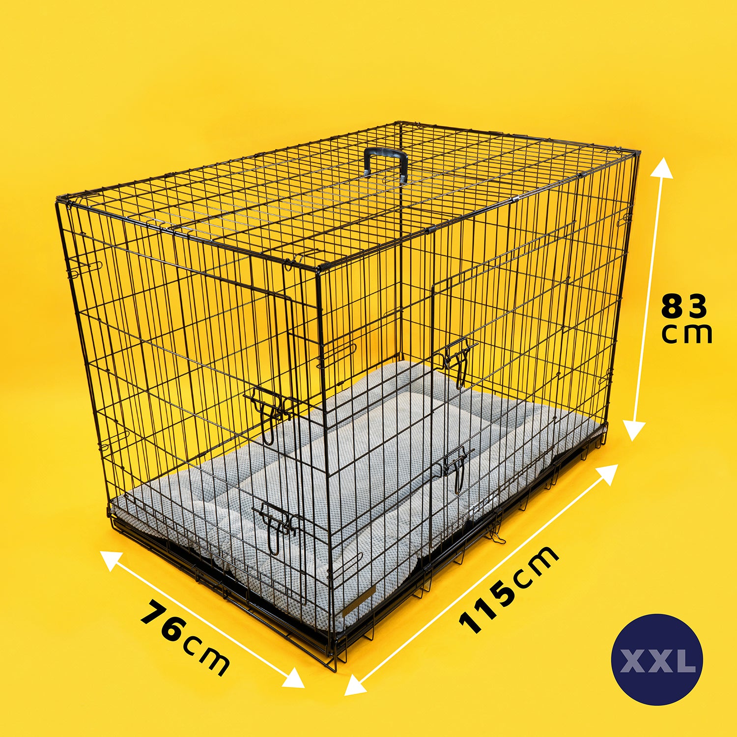 Durable Dog Crate with Bed – Comfort, Security, & Easy Maintenance
