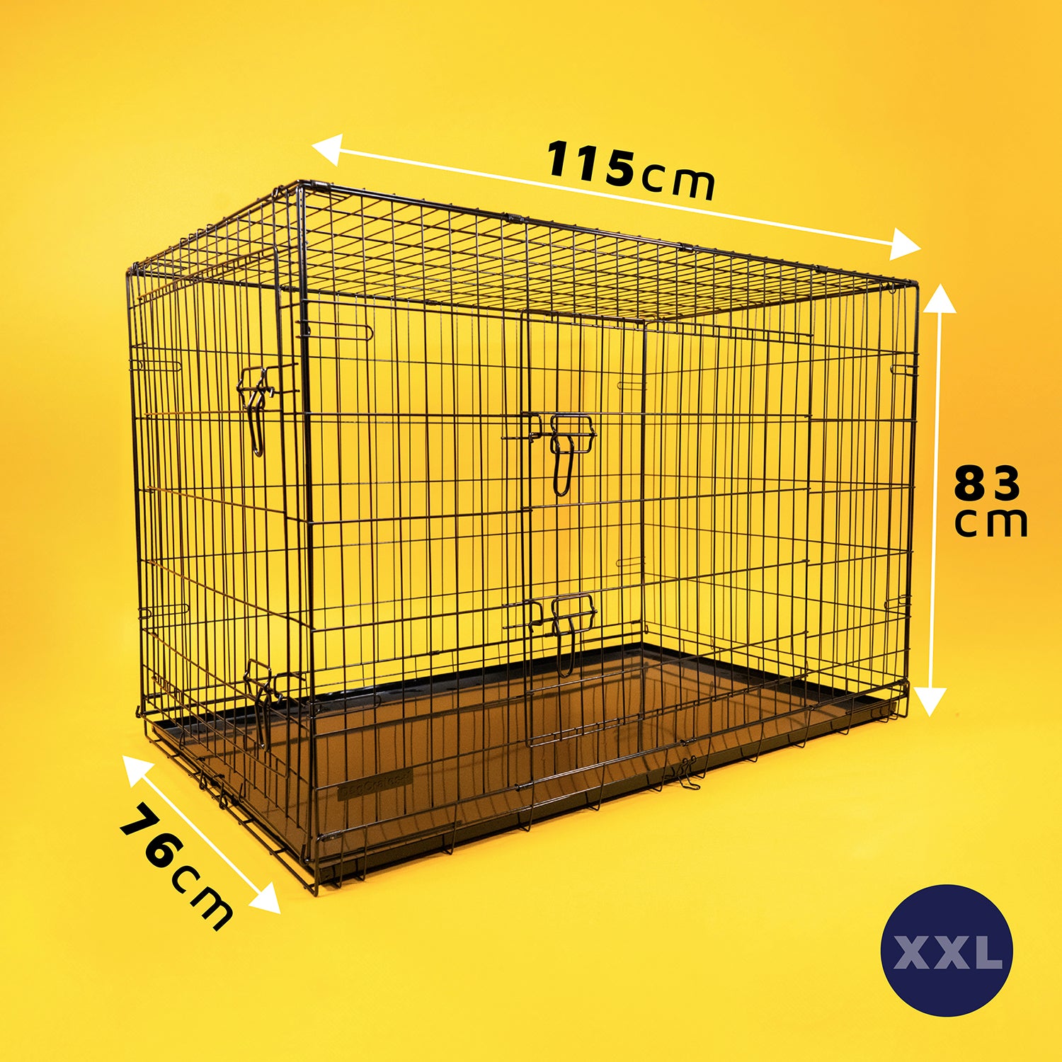 Dog Crate with Removable Tray