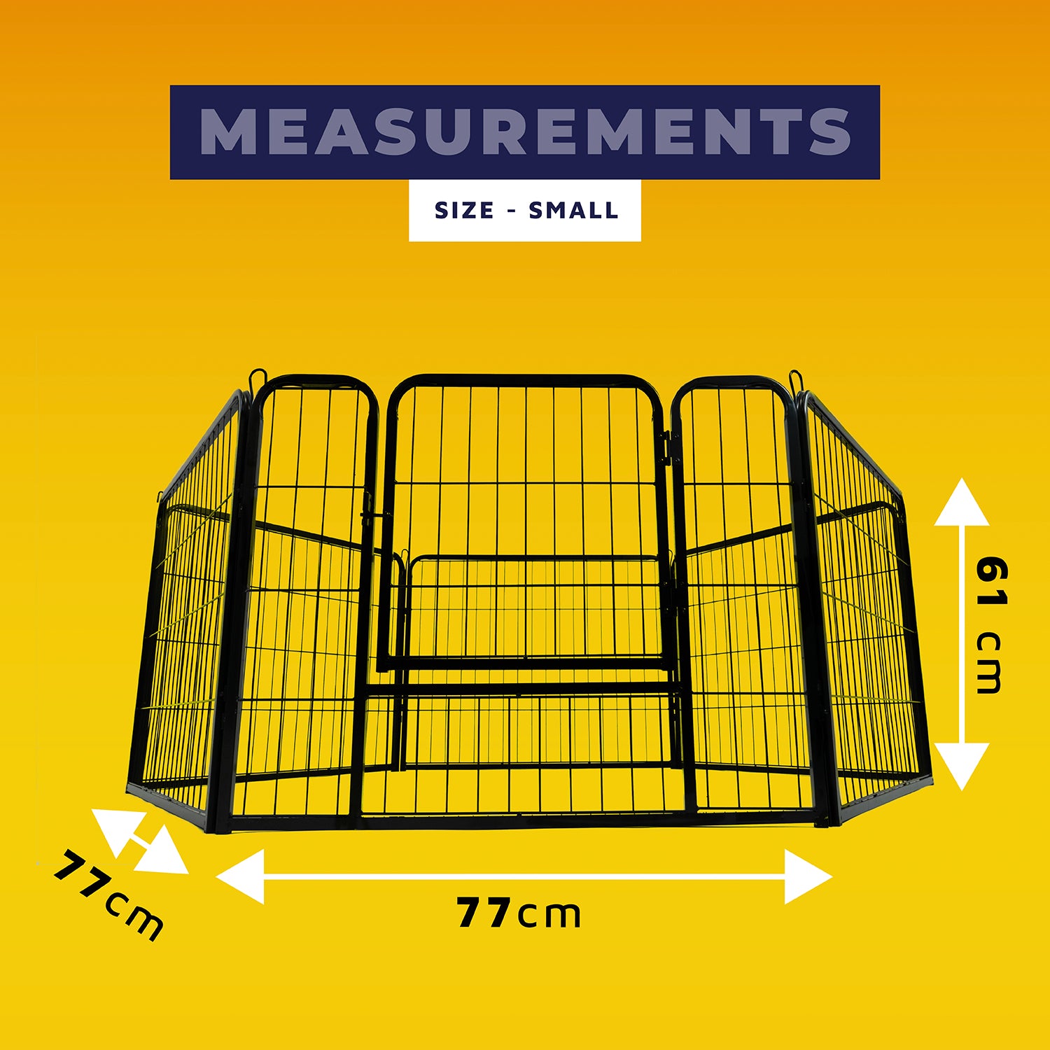 Heavy Duty 6 Panel Dog Playpen with Door – Robust & Customizable