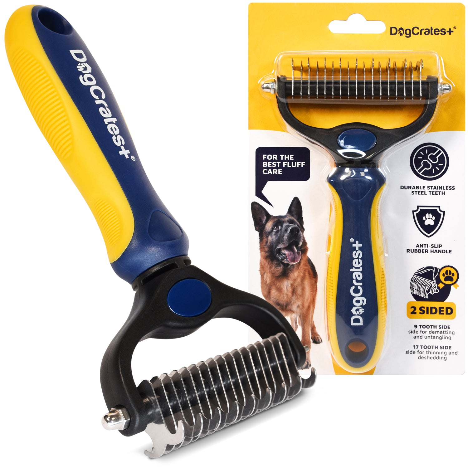 270 Biodegradable Dog Poop Bags + Undercoat Rake Grooming Deshedding Tool Bundle